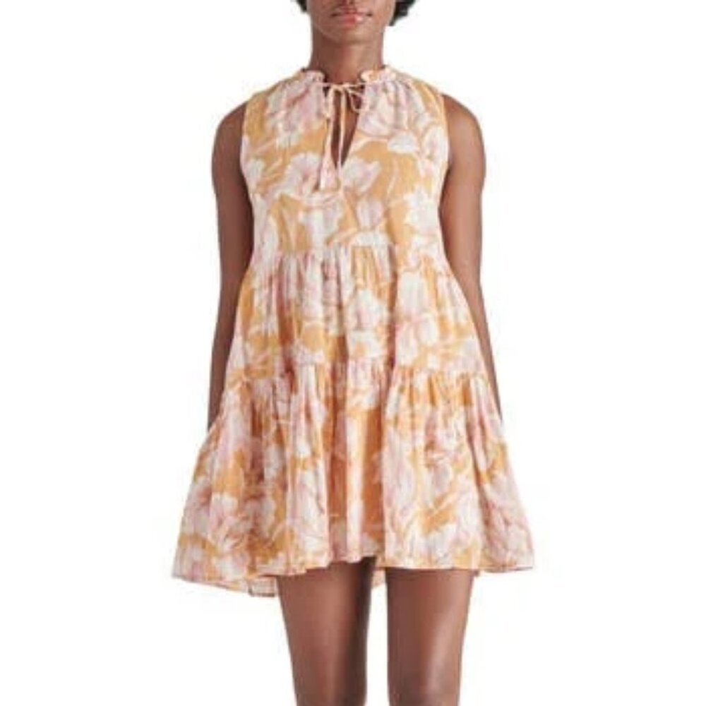 NWT Steve Madden Disposition Tiered Sundress in Golden Glow